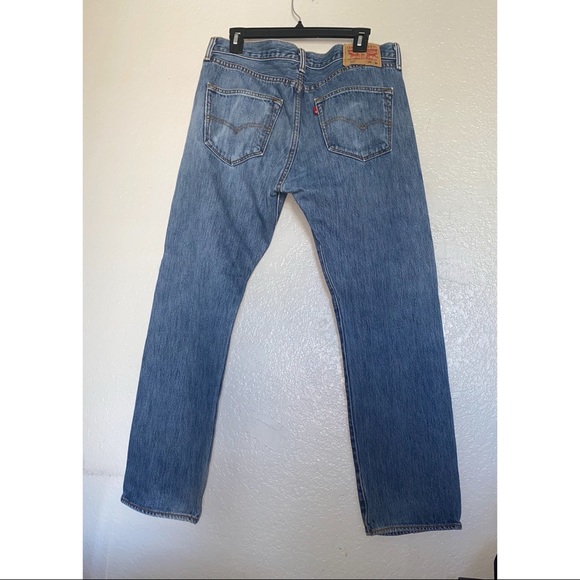 Levis 501 Button Fly Denim Jeans| Levis 501 - Picture 3 of 7
